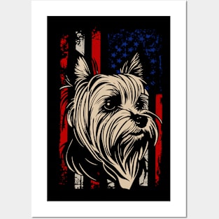 Elegant Emissaries Trendy Tee for Fans of Yorkshire Terriers Posters and Art